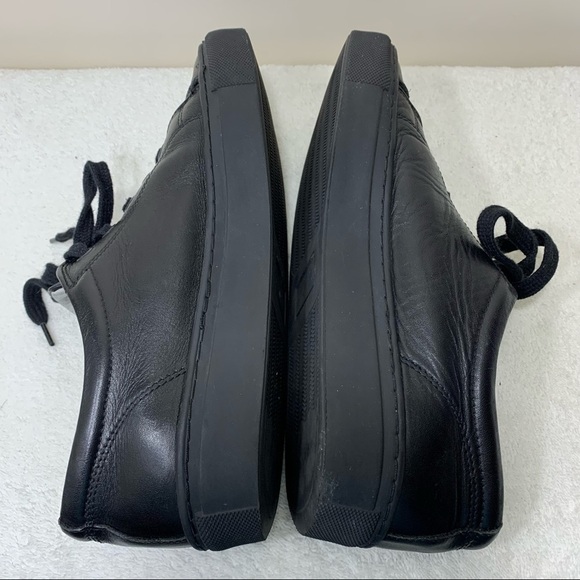 Maniqui Jeremy 7600 Black Leather Scolar Shoes Non Marking Sneakers Junior 7.5 - Picture 11 of 13